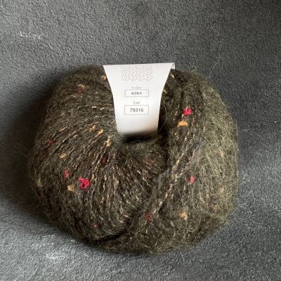 Infinity Design Tweed (8264 GREEN) 40% бэби альпака, 8% мериносовая шерсть, 32% вискоза, 20% полиамид 50 гр/150 м