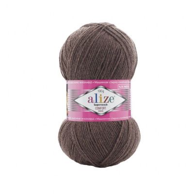 ALIZE SUPERWASH COMFORT SOCKS ( 844 ) 75% SW Шерсть 25% Полиамид 100 г/420 м